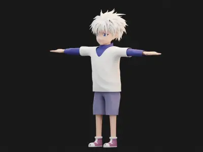 Killua Zoldyck  from Hunter X Hunter Concept 3D model
