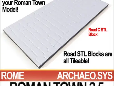Roman Town Roads A 2 5 STL Printable 3D model