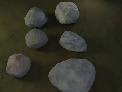 Rock Collection 2 - Procedural Textures 3D model