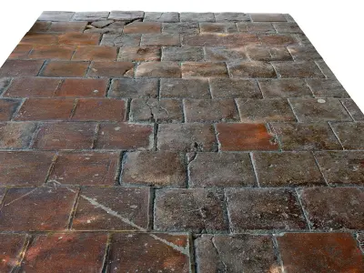 Mexico City Sidewalk Models Scanned Low-poly 3D model