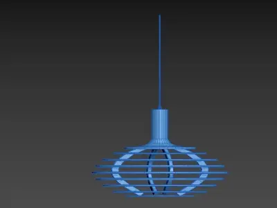 light pendant with circular shape 3D model