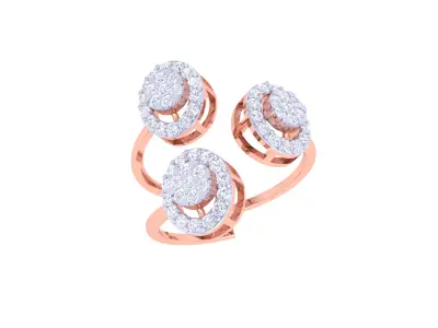 Women Ring  Render 3dm STL OBJ FBX Details 3D print model 403
