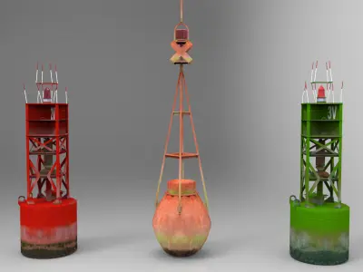 Navigation Buoys 3D model
