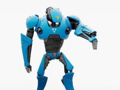 BATTLE DROID AHILOSH  RIGGED 3D model