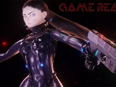 Blankz X Gantz Low-poly 3D model