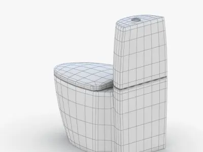 1534 - Toilet Low-poly 3D model