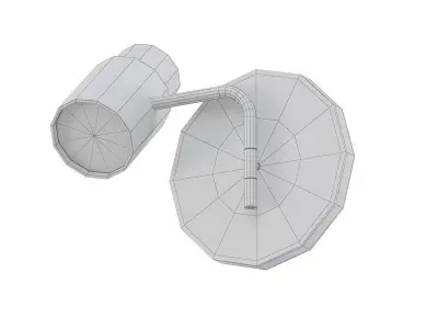 Reel K wall light with shade 3D model