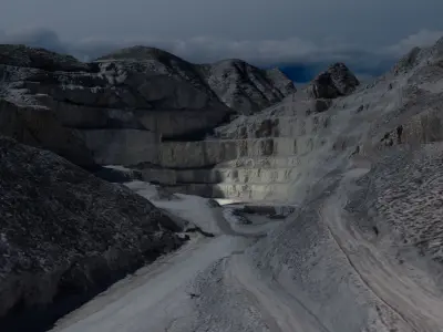 Open Pit Mine Landscape 3D model