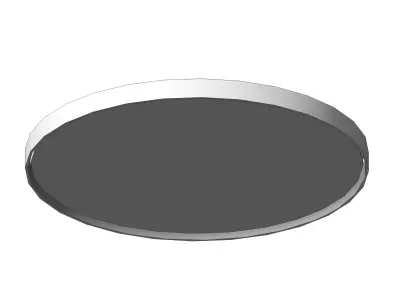 Cast Iron Manhole Cover D600 With Frame Solid Sewer Cover Urban  3D model