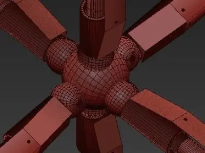 Geometric Chandelier SHY Polyhedron Chandelier 3D model