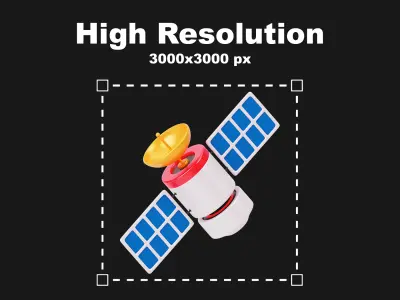 Space 3D Icon Pack Low-poly 3D model