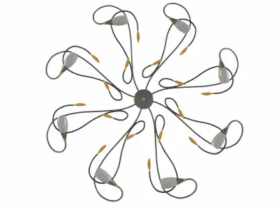 Chandelier eglo gerbera 3D model