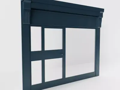 Small Classic Shop Front 3D model