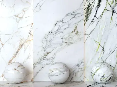 Porcelanosa Xtone Calacatta Tile - 3in1 Marble Collection Texture