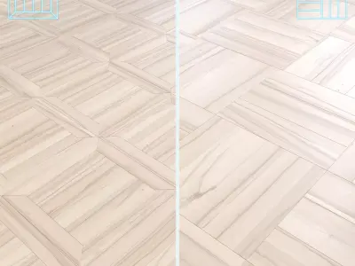 Parquet - Laminate - Wooden floor 2 in 1 Low-poly 3D model 192