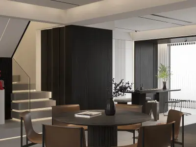 apartment interior scenes        3D model 5