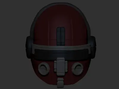 High quality helmet scifi combat high poly sculpt 3d printable  3D model