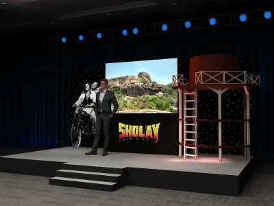  Sholay theme stage  3D model