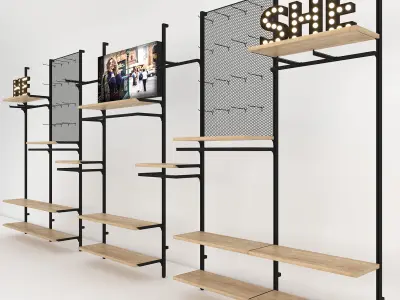 WALL UP SYSTEM Low-poly 3D model