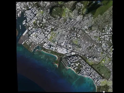 Honolulu - USA 3D model