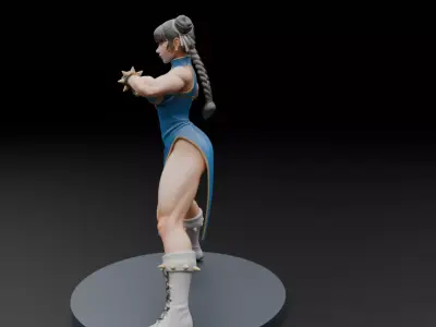 Chun-Li street fighter 3D print model