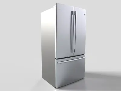 GE Profile Series Counter-Depth French-Door Refrigerator Low-poly 3D model