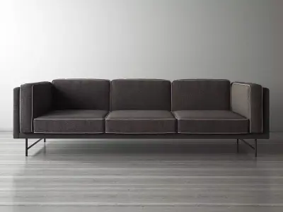 Bank Sofa 3 Seater 3D model
