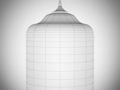 Bell-Jar Modern Pendant Light 3D model