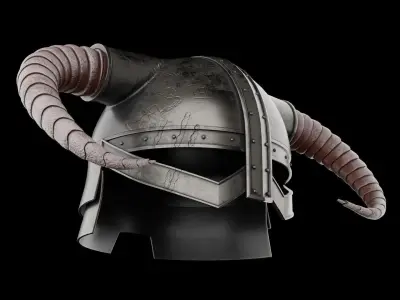 Viking Helmet 3D model