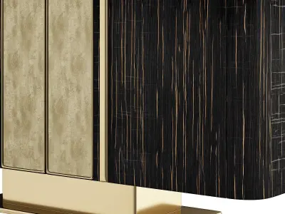 VINCENT SIDEBOARD II Low-poly 3D model