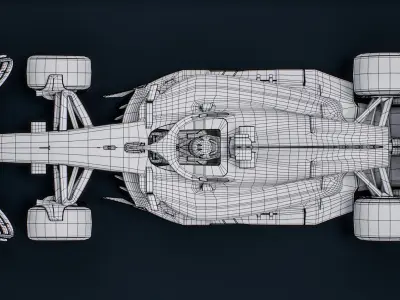  Red F1 Team 2025 Formula 1 Race Car 