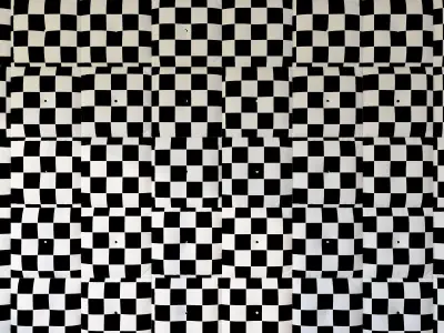 Decorative wall panel black 3D model