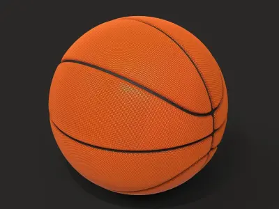 Basket Ball Low-poly 3D model