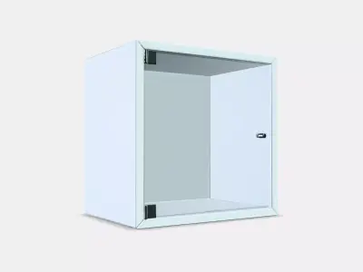EKET Wall cabinet with glass door Low-poly 3D model