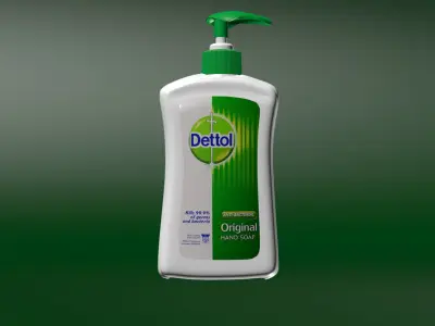 Dettol hand wash Free low-poly 3D model