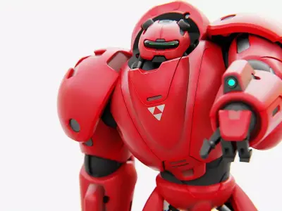 COMBAT DROID M-5000  RIGGED 3D model