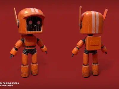  K-VRC Lowpoly 3D Model - Love Death and Robots Low-poly 3D model