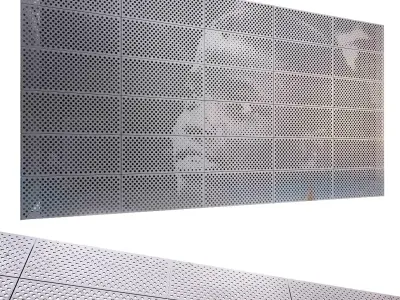 perforated metal panel N5 3D model 3D model