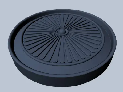 Rosette wheel 3D model