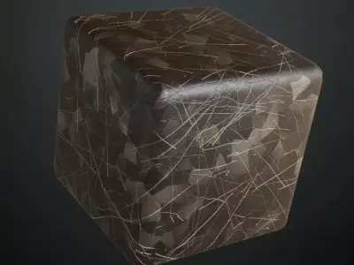 Scratched Galvanized Material PBR Seamless Texture