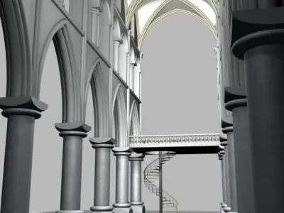 Structure cathedral 3D model