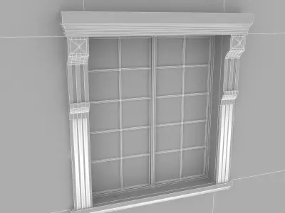 Window Frame 11 Low-poly 3D model