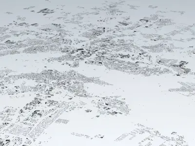 Leipzig Streets and Buildings 3D model