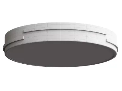  Round LED Flush Mount Gold Ceiling Light 3D model