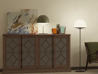 Fontana Arte Cheshire Table Lamp by Gam Fratesi 3D model