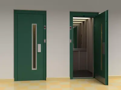European vintage elevator 3D model