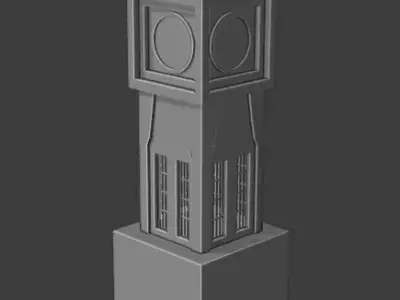 clock tower 3D model