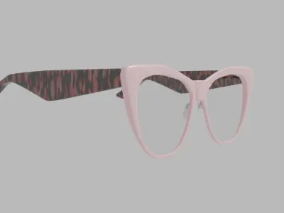 eye glasses Low-poly 3D model