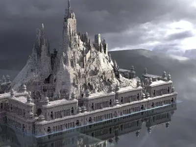 Saracen Crusades Fortress 2 3D model