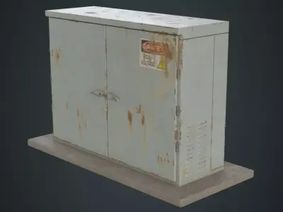 Electrical Enclosure 3B Low-poly 3D model